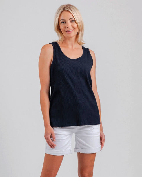 Mi Moso Rib Tank-Navy