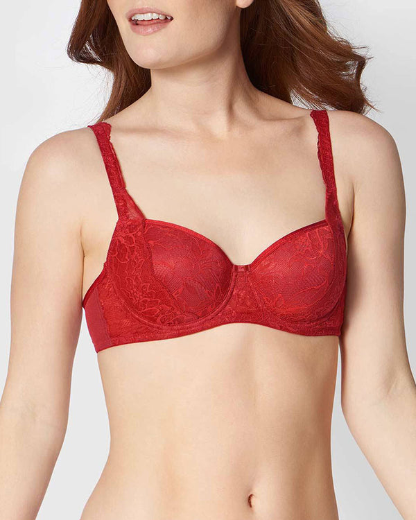 Triumph Amourette Charm Wired WHP02 Padded Bra - Spicy Red