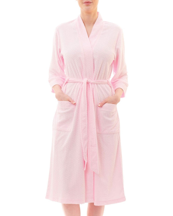 Givoni Short Wrap Dressing Gown - Pink
