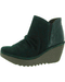 Fly London Yamy Wide Ankle Boot - Green Forest