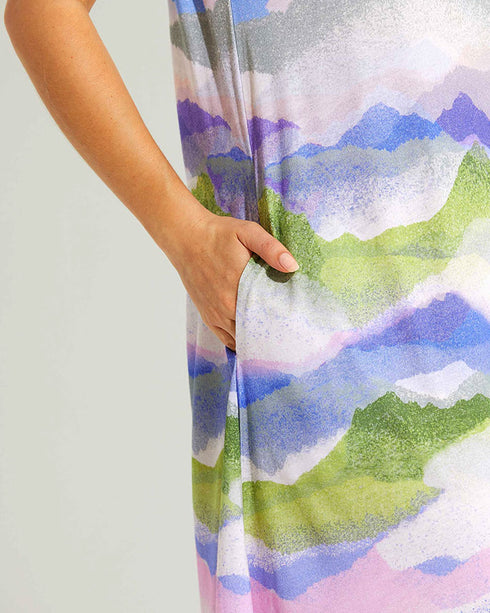 Yarra Trail Alps Print Dress