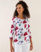 Yarra Trail Arts Floral Print 3/4 Sleeve Tee