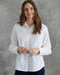 Yarra Trail Weave Cotton Collar Shirt Essential White