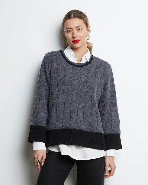 Z&P Cable Jumper- Charcoal/Black