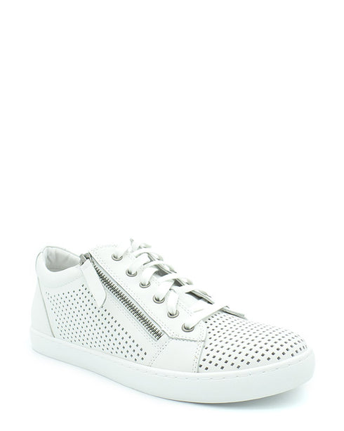 Zulu Gelato zip/Lace Sneaker White